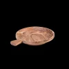 Clearance CASA Acacia Chic Piatto Fondo Con Manico Naturale