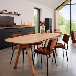 Outlet CASA Acacia Tavolo Da Pranzo Con Gambe A V