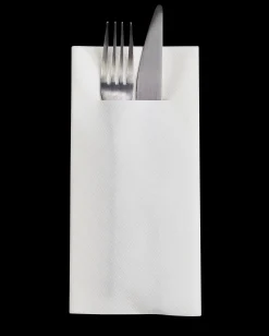 Outlet CASA Airlaid Tovaglioli Set Di 12 Bianco