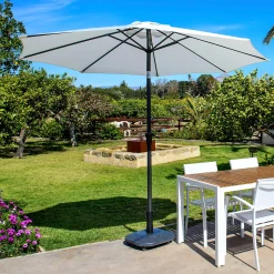 Clearance CASA Alu Ombrellone Senza Base Bianco