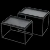 Outlet CASA Apollo Tavolini Set Di 2 Nero