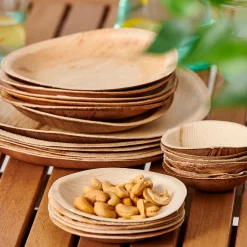 CASA Areca Leaf Ciotole Set Di 6 Naturale