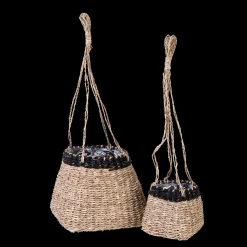 Clearance CASA Baku Vaso Sospeso Nero, Naturale