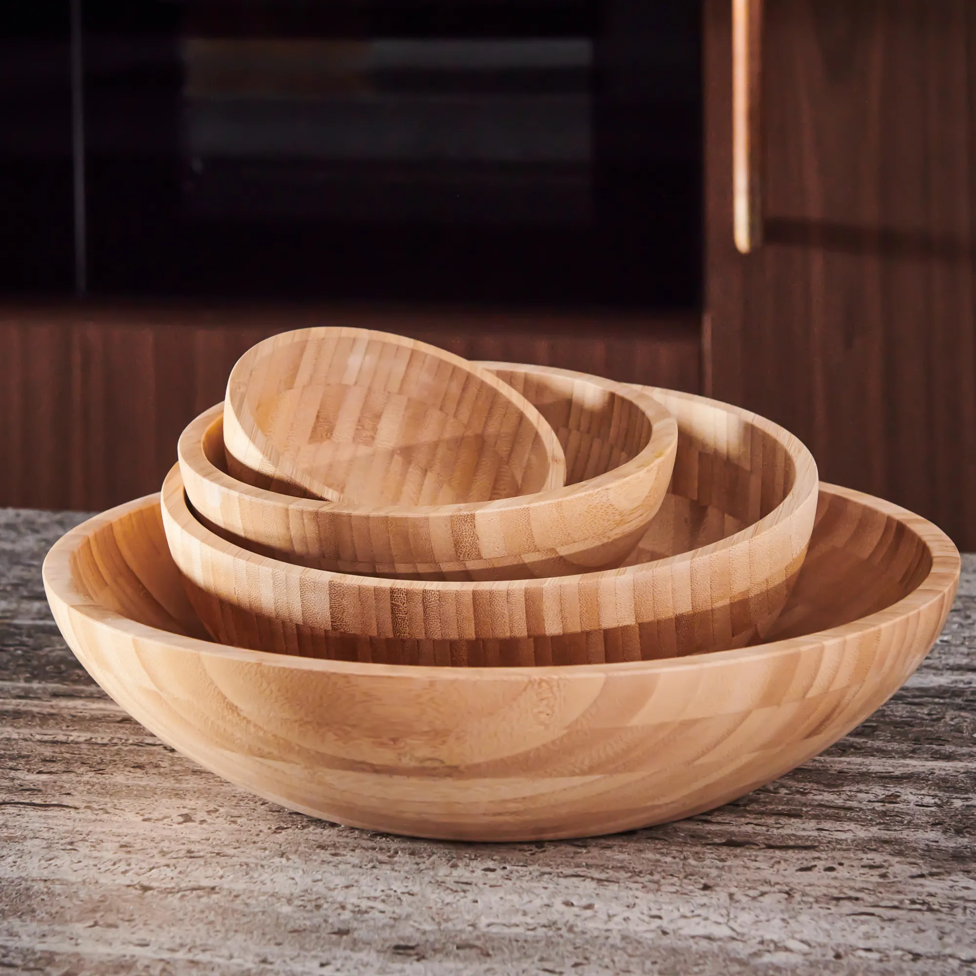 New CASA Bamboo Ciotola Naturale