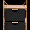 Discount CASA Bamboo Mobile Con 2 Cassetti Nero, Naturale