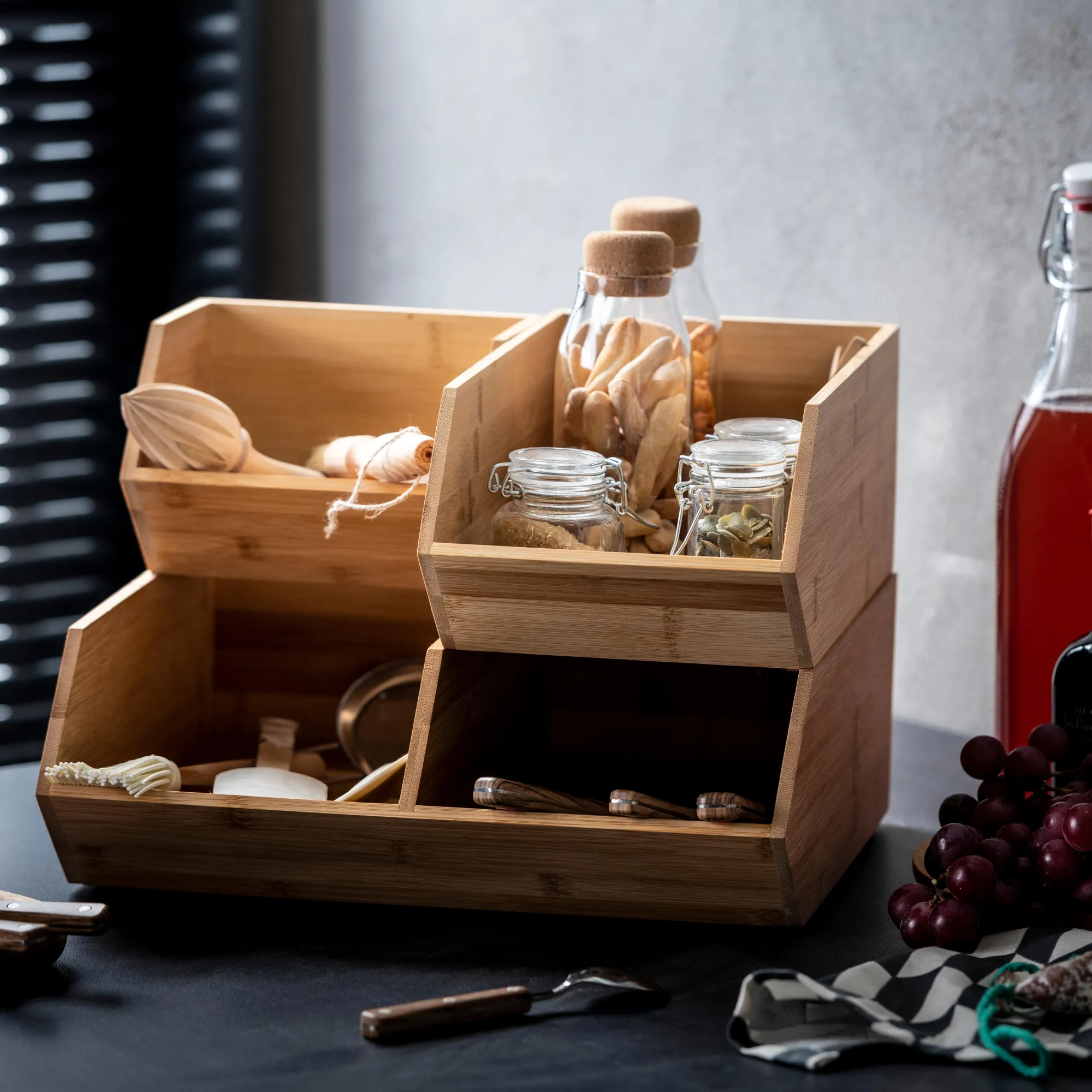 Online CASA Bamboo Organizzatore Impilabile Naturale