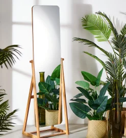 CASA Bamboo Specchio A Figura Intera Marrone