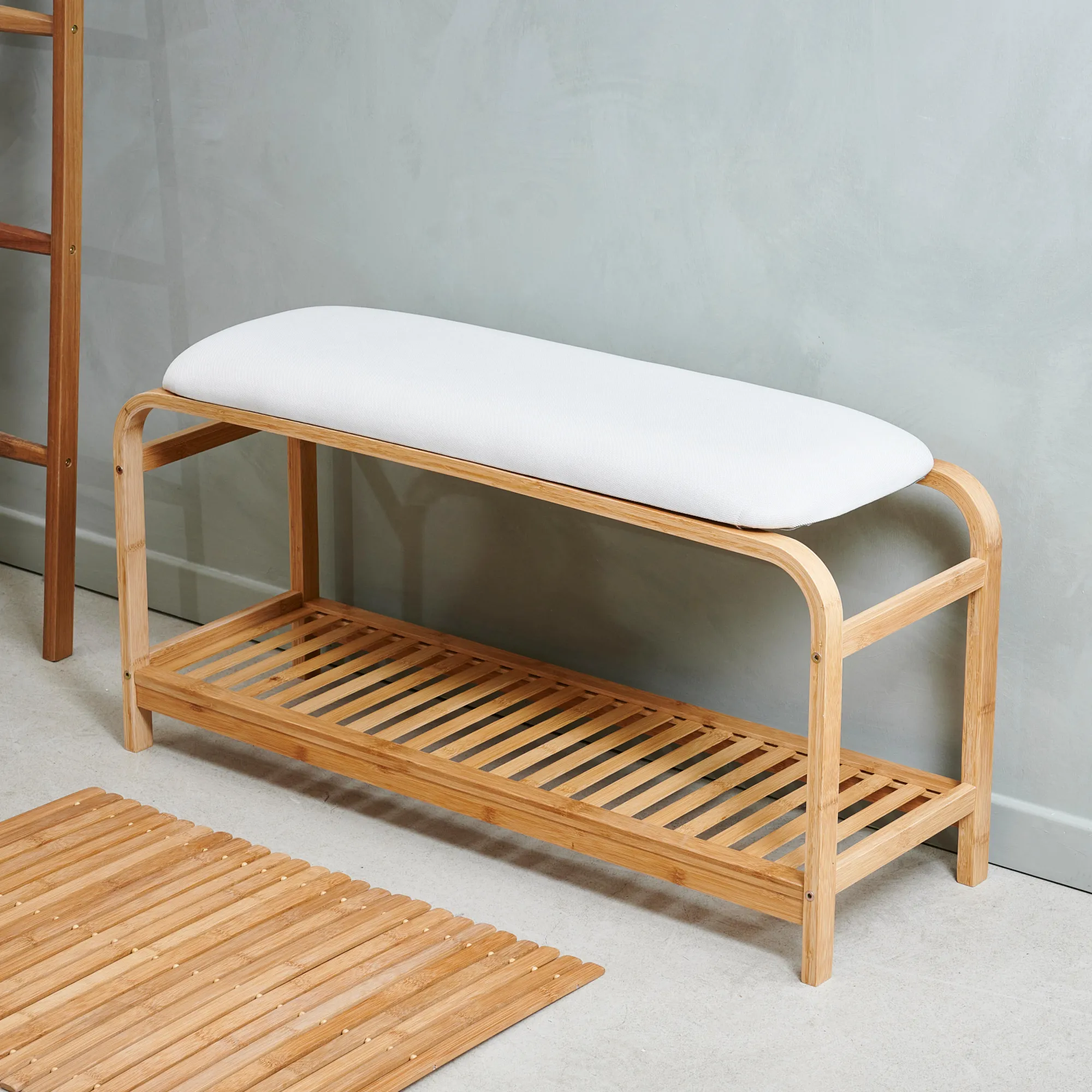 Hot CASA Bamboo Tappetino Bagno Naturale