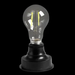 Hot CASA Bati Supporto Lampadina E Batteria E27 Nero