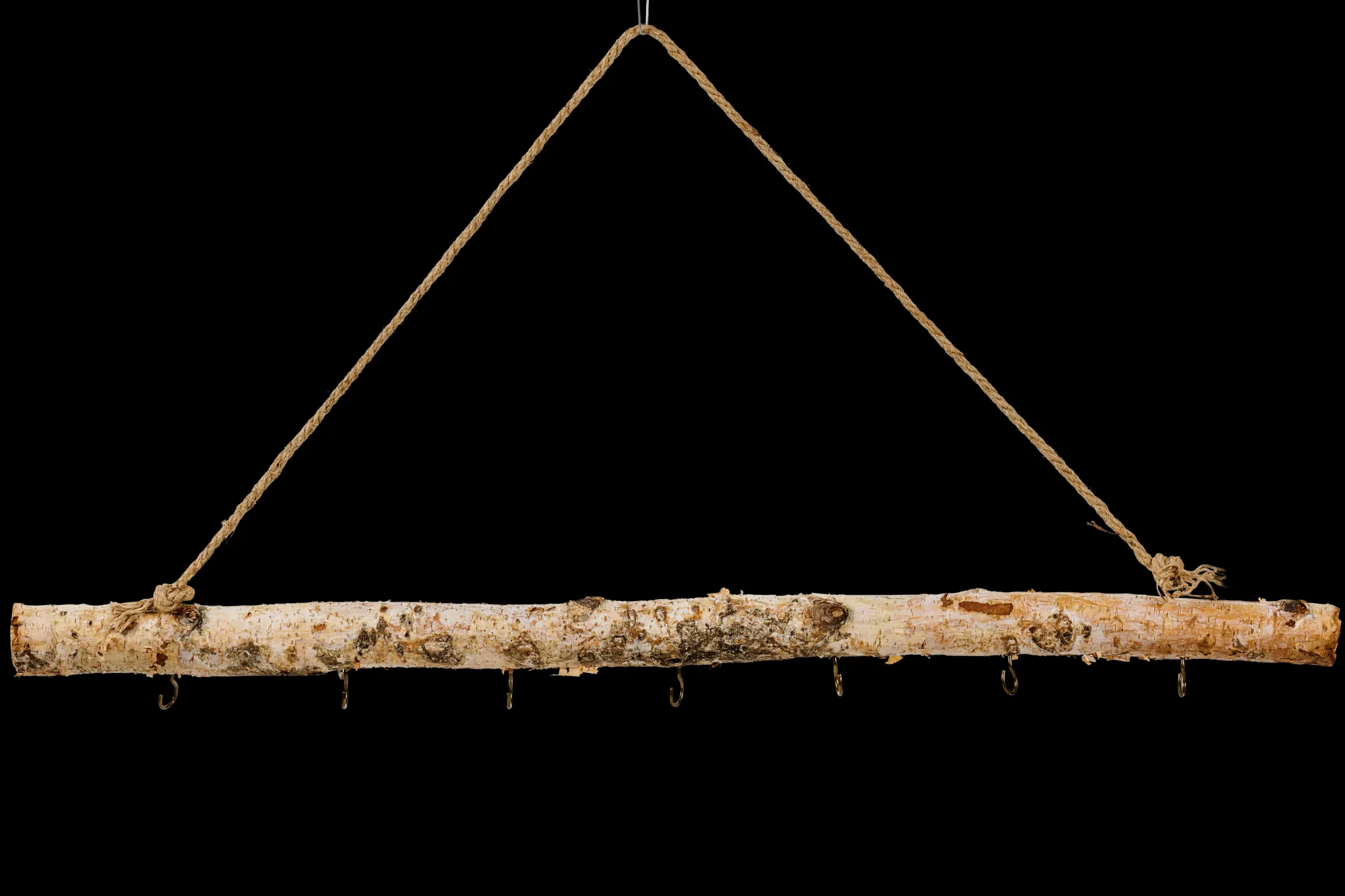 New CASA Birch Ramo Con 7 Ganci Naturale