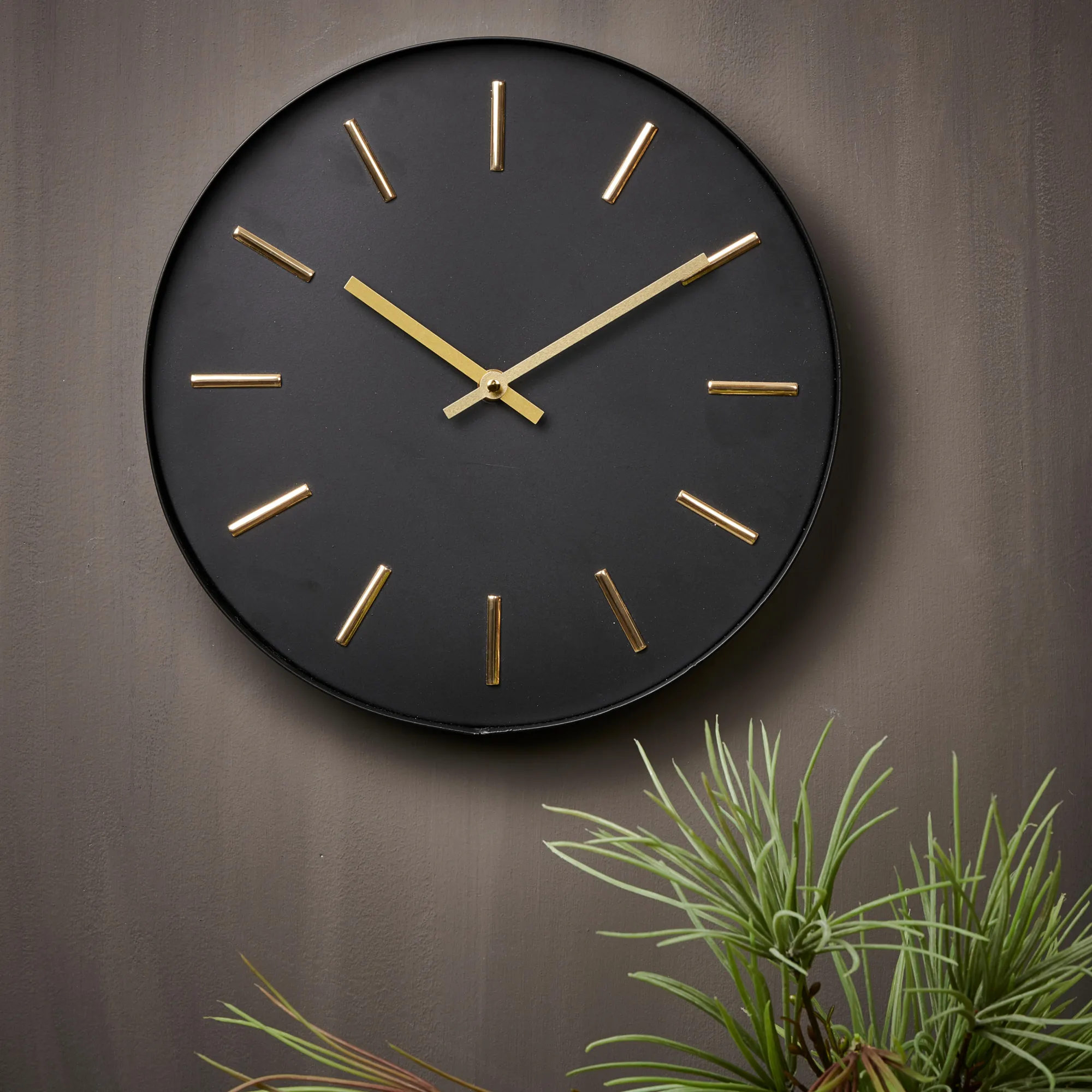 Discount CASA Black Orologio Da Parete Nero