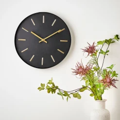 Discount CASA Black Orologio Da Parete Nero
