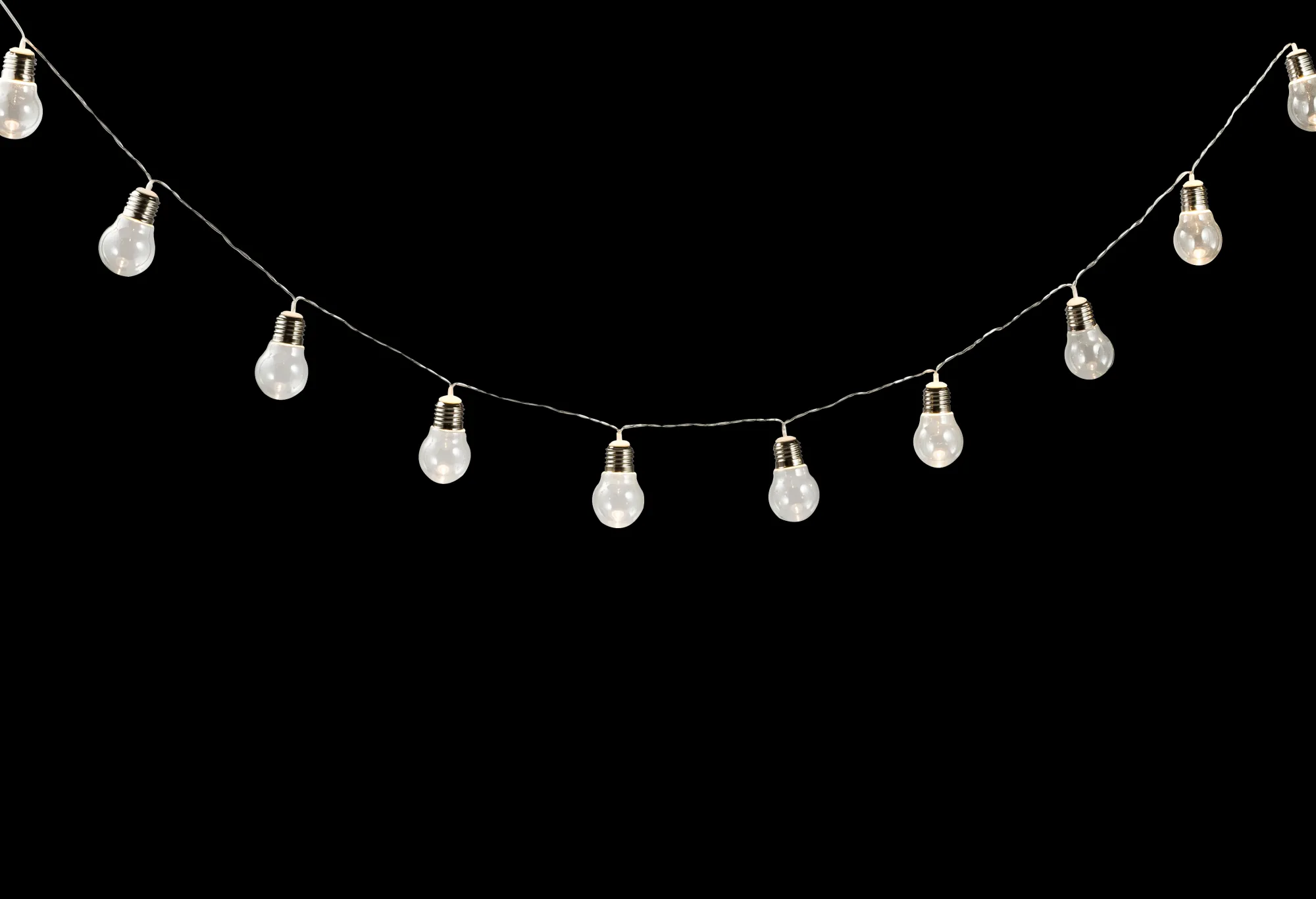Sale CASA Bulb Filo Luminoso Solare 10 Leds Trasparente