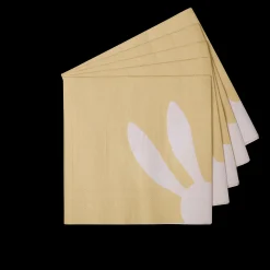 Discount CASA Bunny Set Di 20 Tovaglioli Giallo