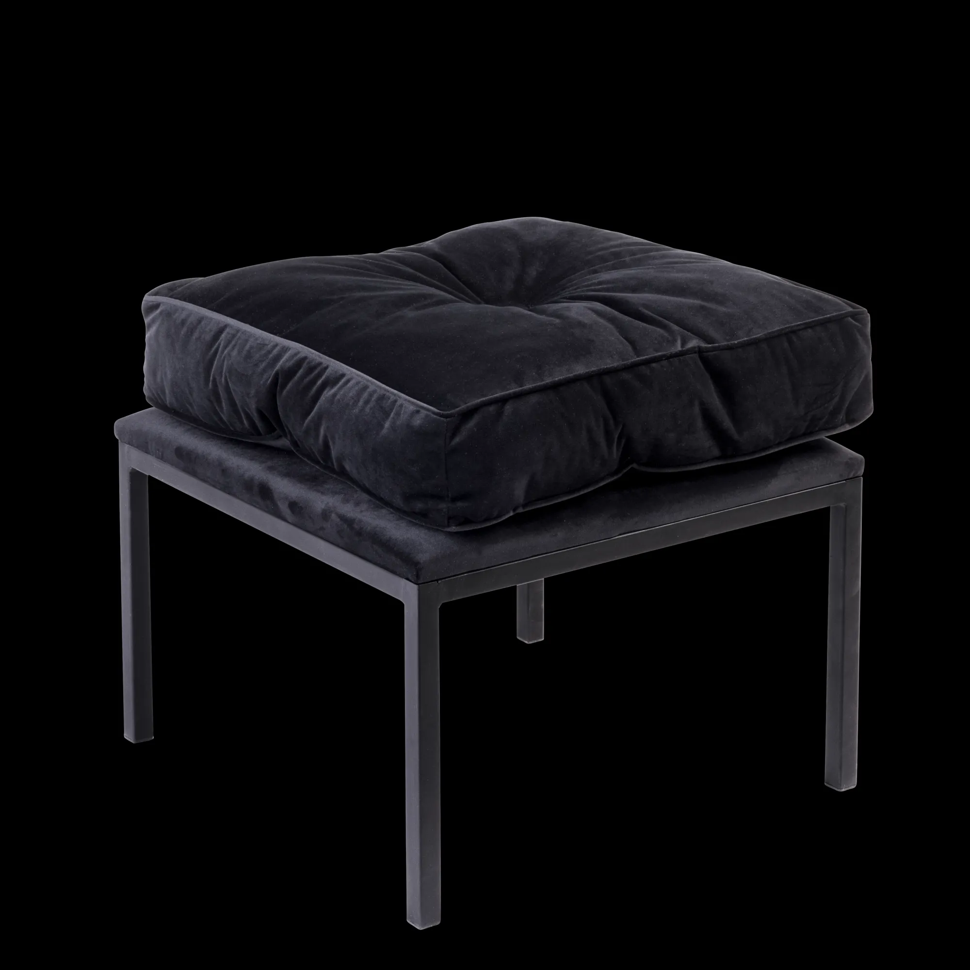 Sale CASA Buton Pouf Nero