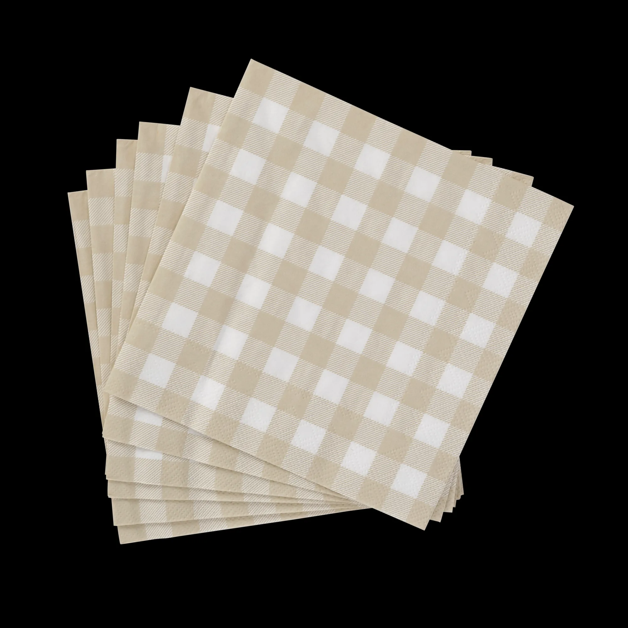 Online CASA Check Sand Set Di 20 Tovaglioli Beige