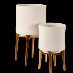 Sale CASA Chiaro Vaso Per Piante Bianco