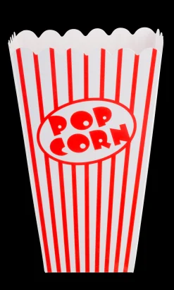 Clearance CASA Cinema Bicchiere Popcorn Set Di 8 Bianco, Rosso