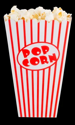 Clearance CASA Cinema Bicchiere Popcorn Set Di 8 Bianco, Rosso