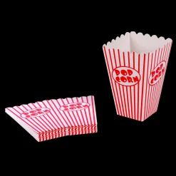 Clearance CASA Cinema Bicchiere Popcorn Set Di 8 Bianco, Rosso