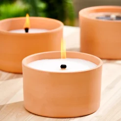 Discount CASA Citronella Vaso Terracotta Bianco, Verde