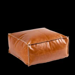 Hot CASA Cognac Pouf Marrone