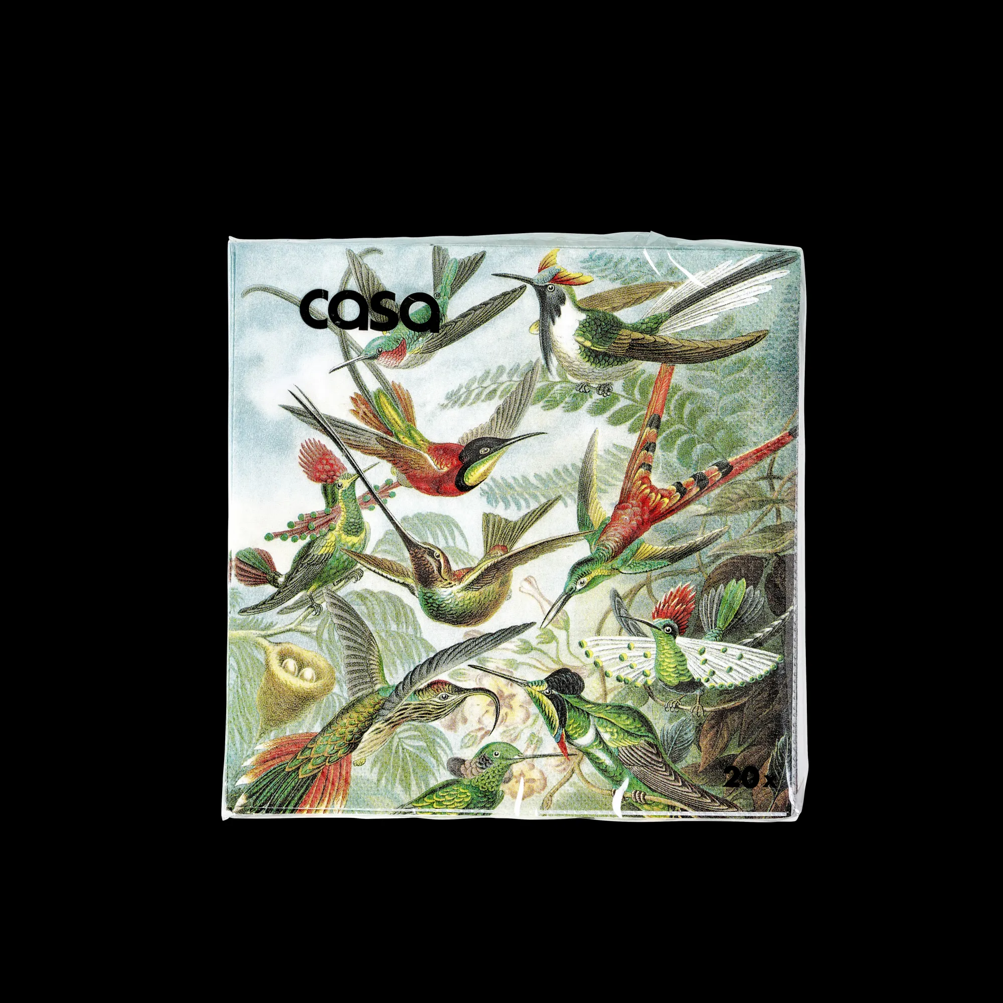 CASA Colibri Set Di 20 Tovaglioli Multicolore