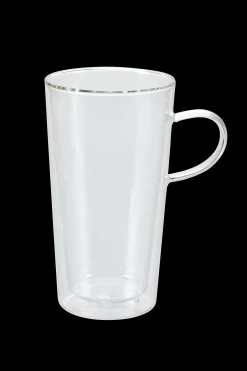 Outlet CASA Crema Mug A Doppia Parete Trasparente