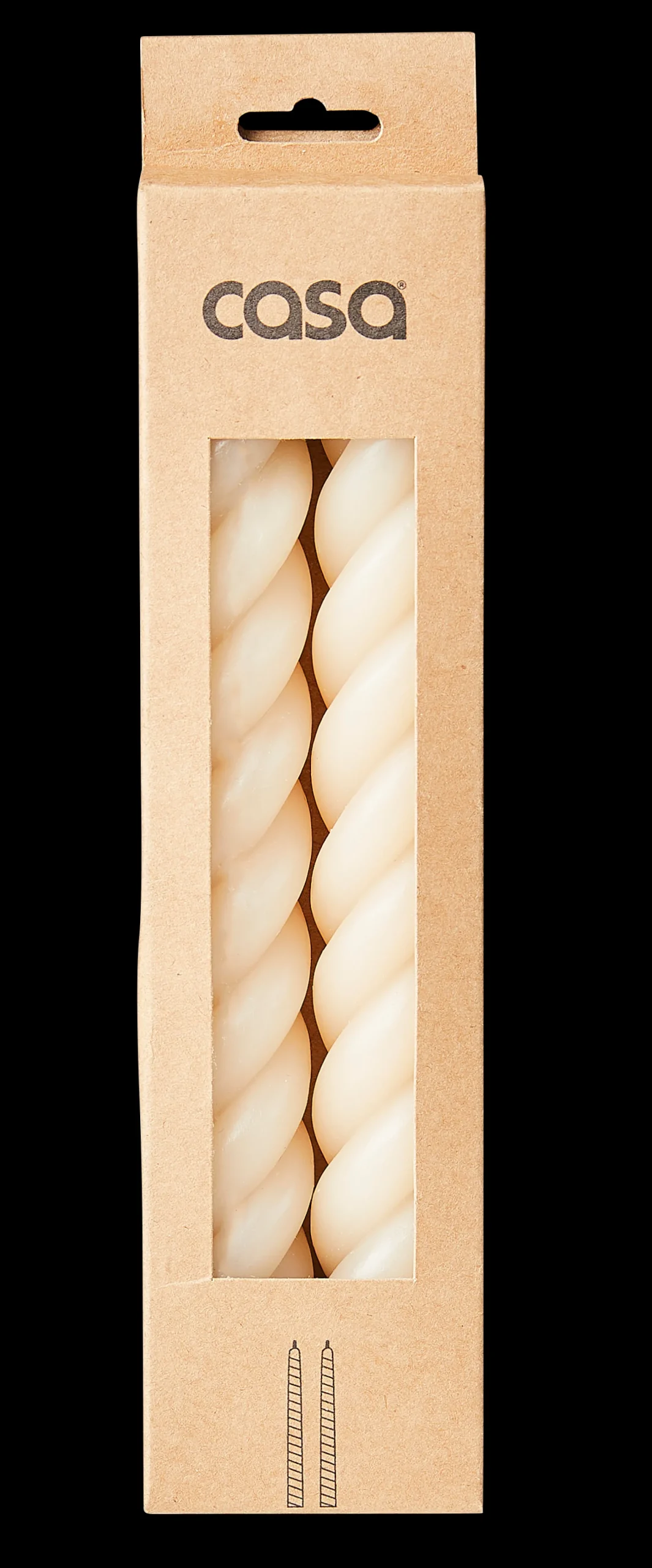 Best CASA Curl Candele Set Da 2 Beige