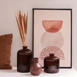 Clearance CASA Daroca Vaso Marrone Scuro