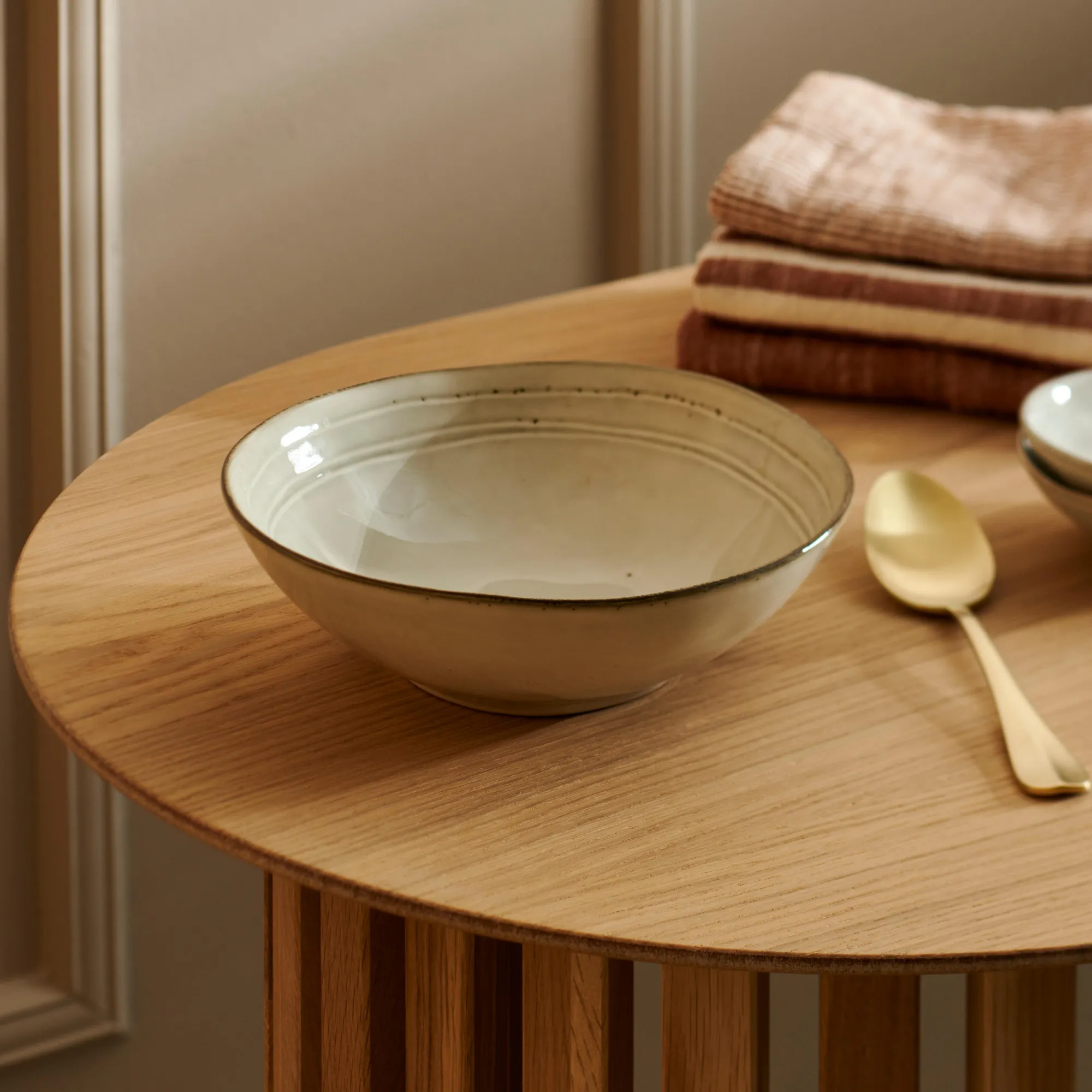 Outlet CASA Earth Marl Piatto Fondo Crema
