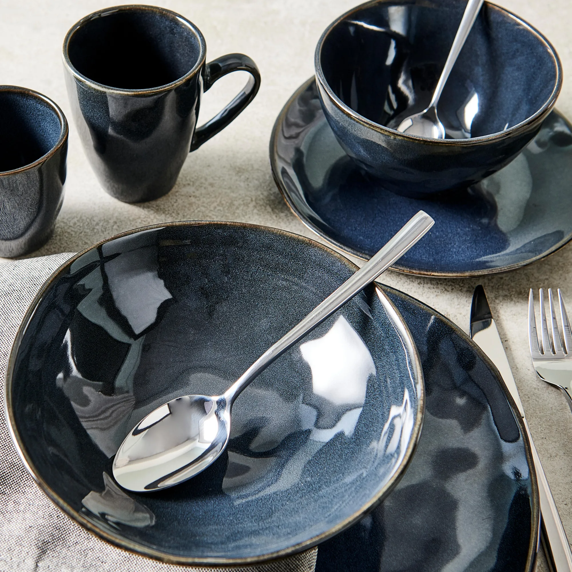 Clearance CASA Earth Ocean Mug Con Manico Blu