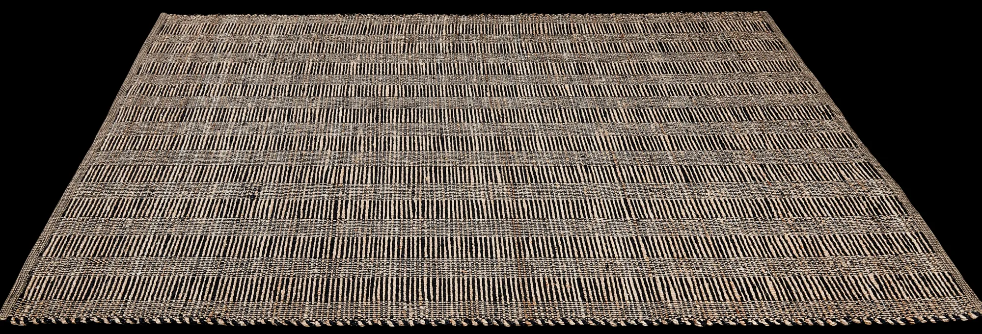 Clearance CASA Ethnic Tappeto Nero, Naturale