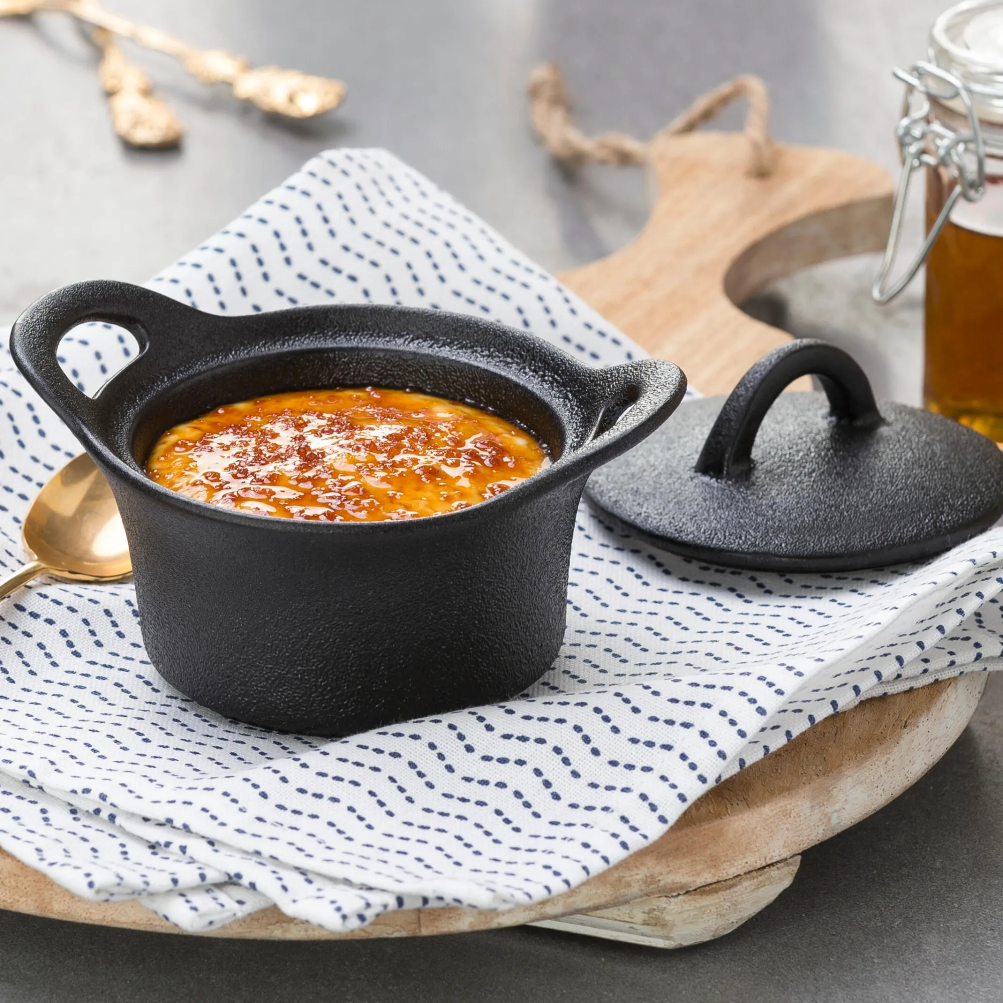 CASA Fero Cocotte Con Coperchio Nero