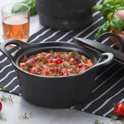 Hot CASA Fero Cocotte Con Coperchio Nero