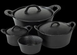 Hot CASA Fero Cocotte Con Coperchio Nero