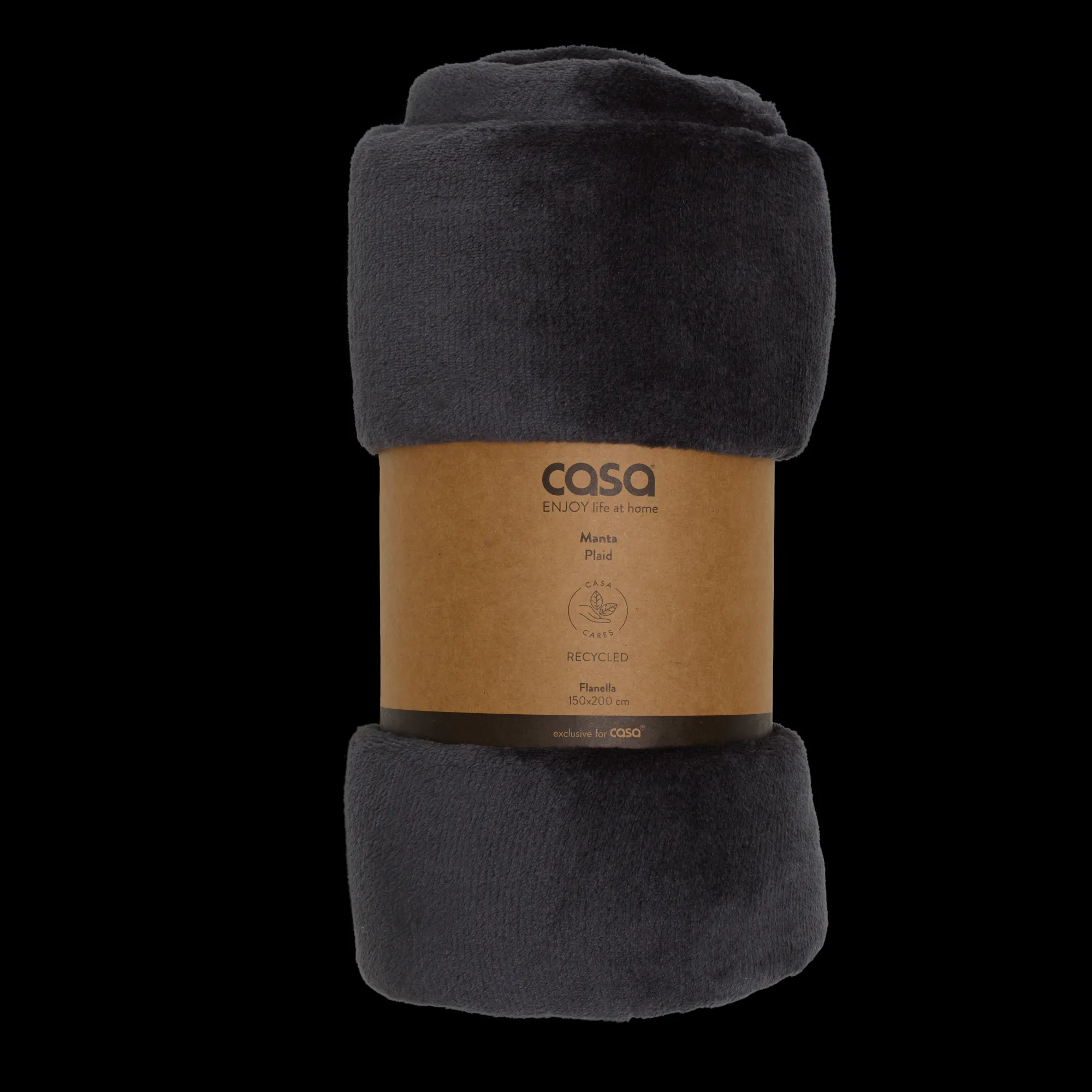 Sale CASA Flanella Plaid Grigio Scuro