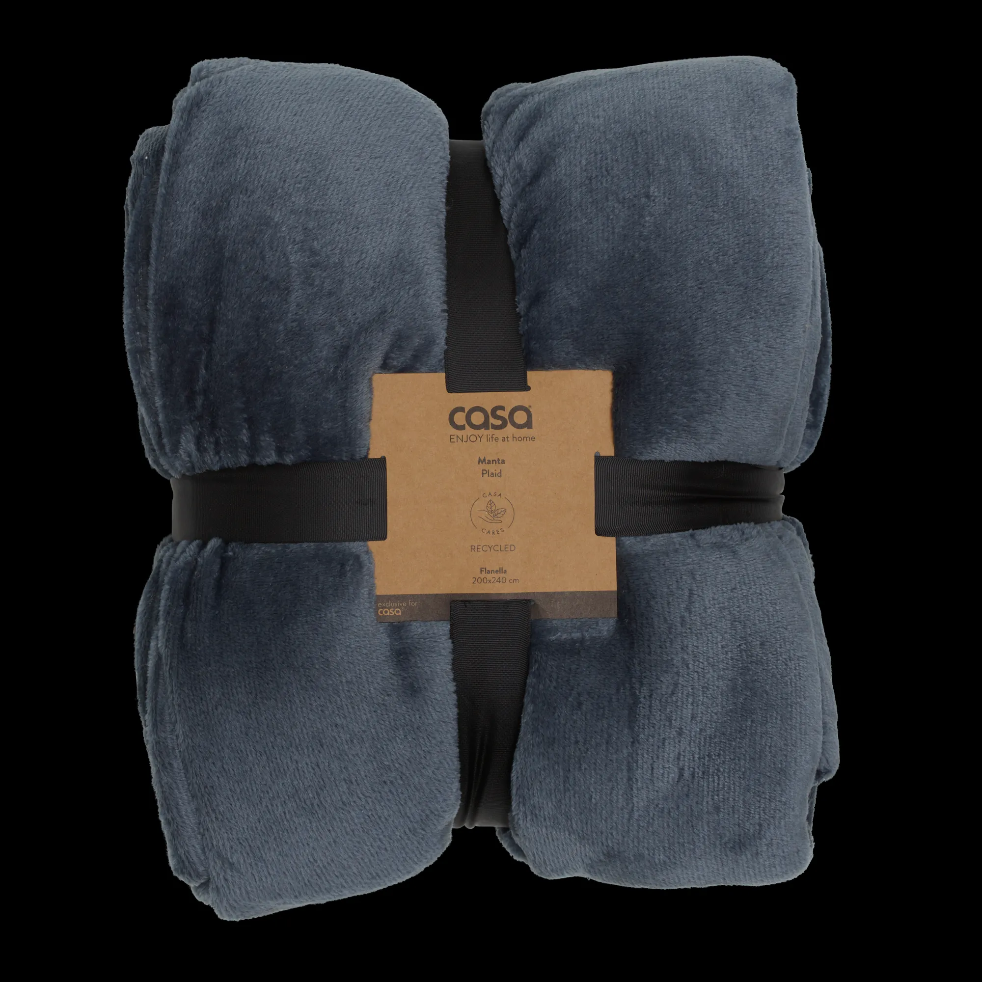 CASA Flanella Plaid Grigio Scuro