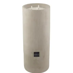 Best CASA Fuego Candela A Led Solare Grigio Chiaro