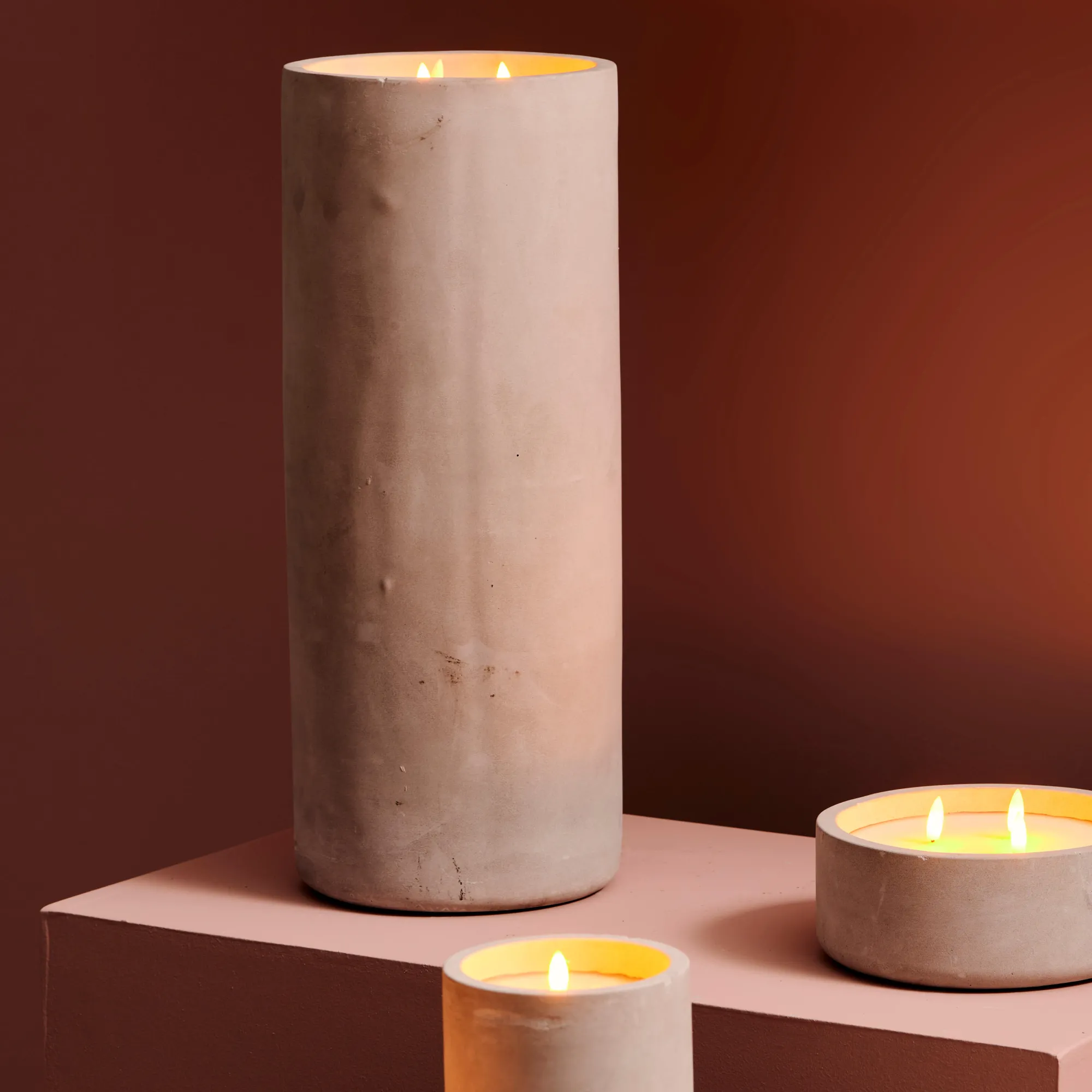 Best CASA Fuego Candela A Led Solare Grigio Chiaro