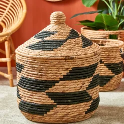 Clearance CASA Guatemala Cesto Nero, Naturale
