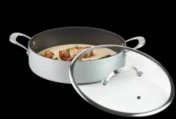 Best CASA Kastrol Casseruola Con Coperchio Argentato