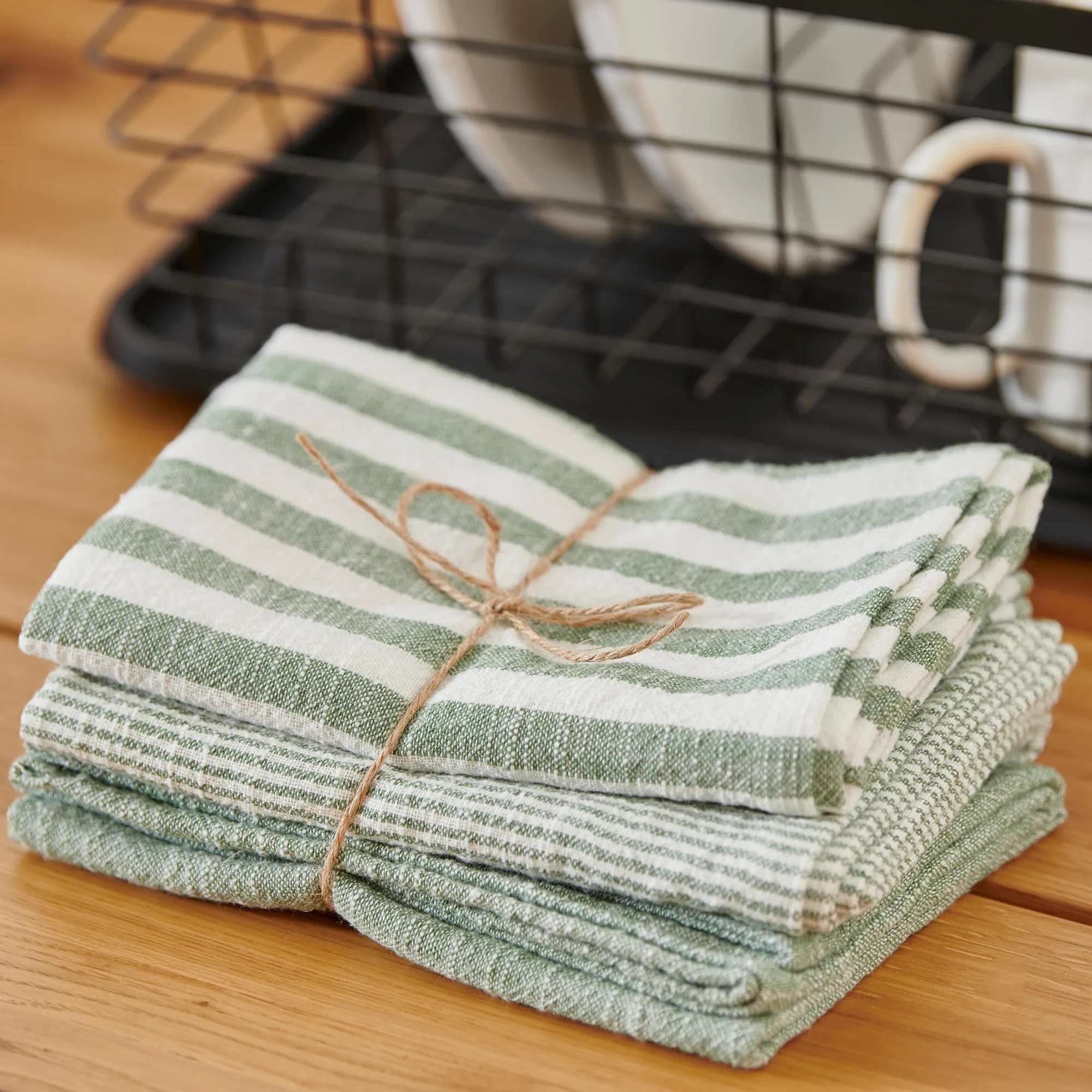 Discount CASA Laurent Strofinacci Set Di 3 Verde