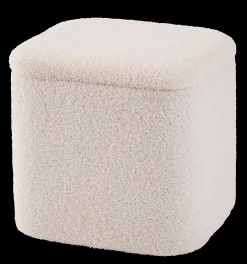 Best CASA Liam Pouf Con Contenitore Bianco