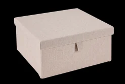 Online CASA Linolux Scatola Portatutto Con Coperchio Beige