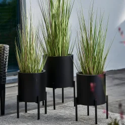 Best CASA Lounge Vaso Da Giardino Nero