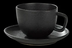 Online CASA Magma Tazza & Piattino Nero