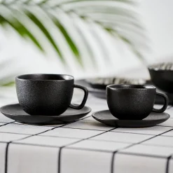 Online CASA Magma Tazza & Piattino Nero