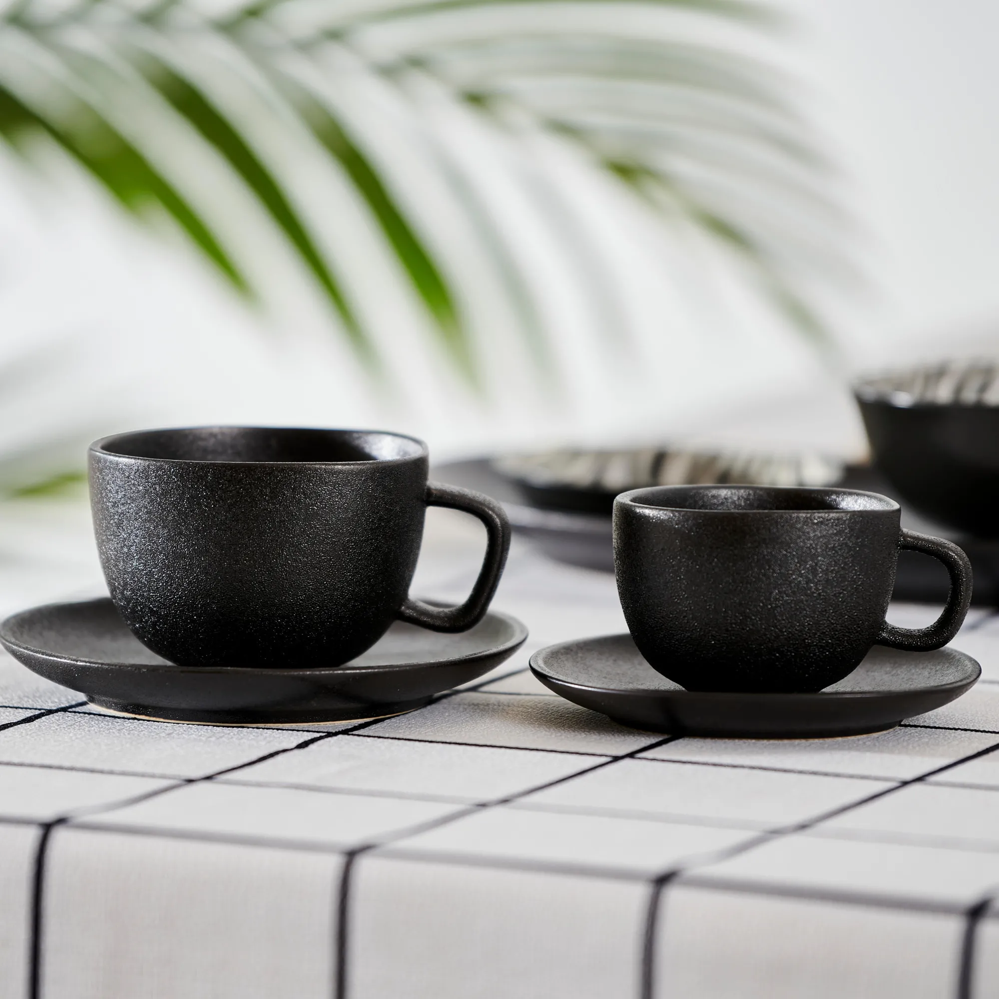Online CASA Magma Tazza & Piattino Nero