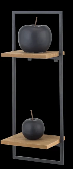 Clearance CASA Mix&Match Organiser Da Parete Nero, Naturale
